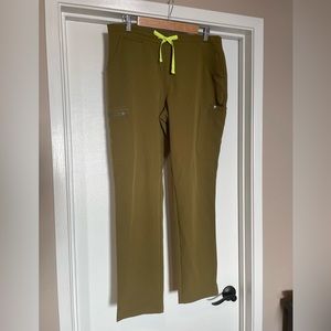 Women’s Figs Martini Olive Yola Skinny Scrub Pants. Size Medium.